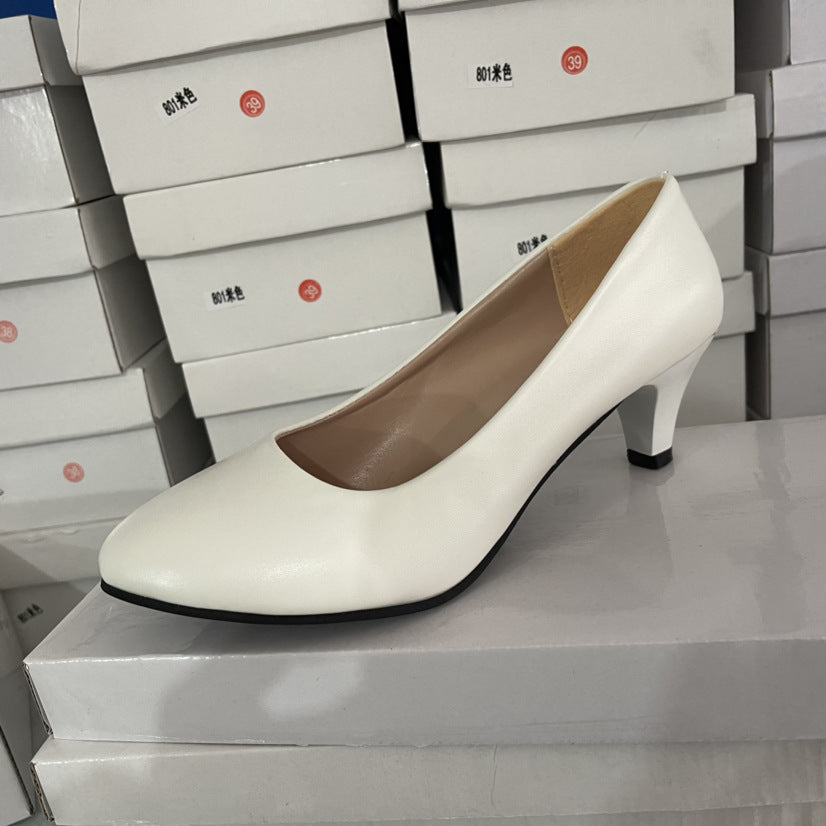 Damen elegante Lackleder-Pumps mit komfortablem Blockabsatz R&B