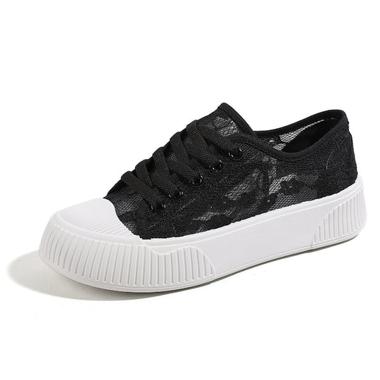 Damen Sneaker mit eleganter Spitzenoberfläche und rutschfester Sohle R&B