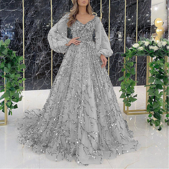 R&B | Socialite Aura Königin Langes Kleid
