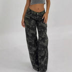 Damen Relaxed Fit Cargohose mit modischem Camouflage-Muster R&B