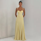 Damen Elegantes Abendkleid mit verführerischem Herzausschnitt und fließendem Schnitt R&B