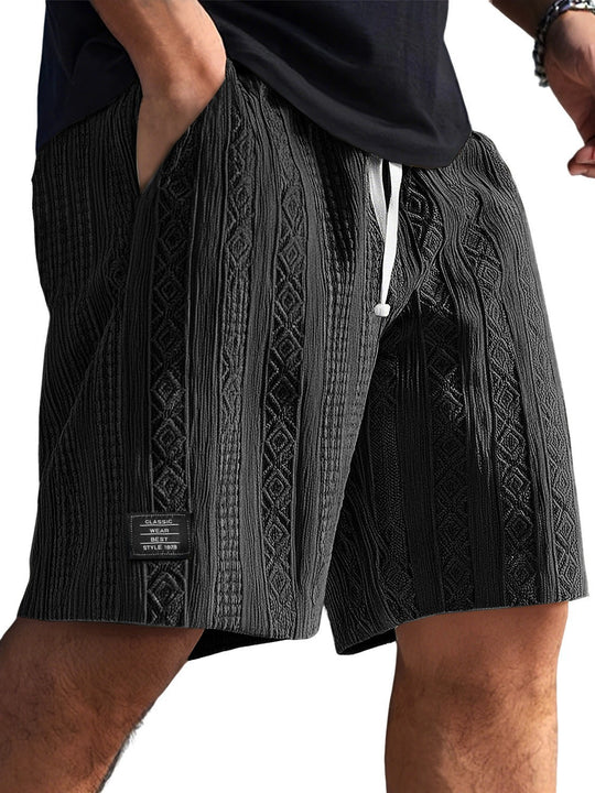 Herren Stilvolle Freizeithosen im lässigen Strickdesign R&B