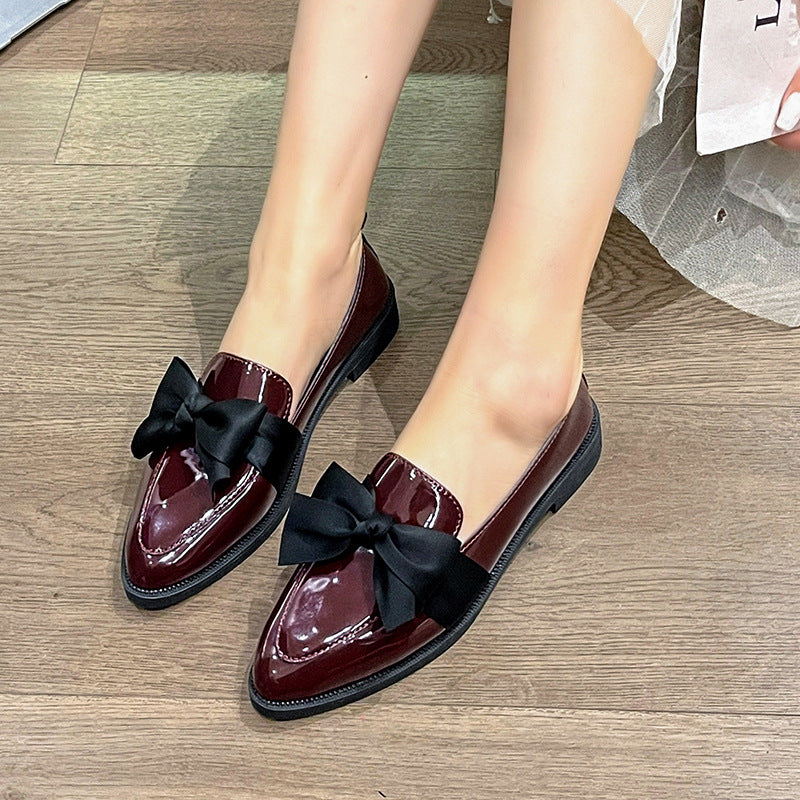Damen elegante Slipper mit dekorativem Schleifen-Detail R&B