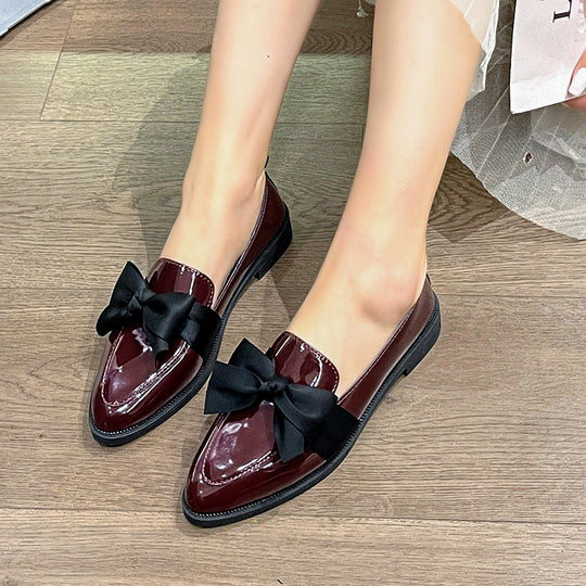 Damen elegante Slipper mit dekorativem Schleifen-Detail R&B
