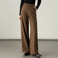 Damen elegante weite Stoffhose