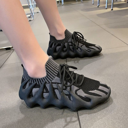 Damen Modische Sneaker mit innovativem Stretch-Obermaterial und rutschfester Sohle R&B
