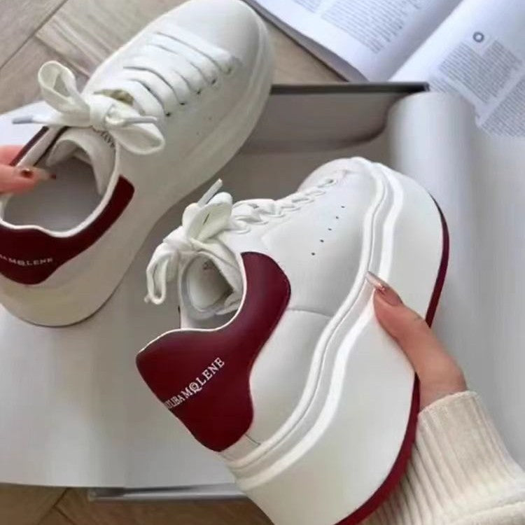 Damen modische Sneakers mit Plateau von