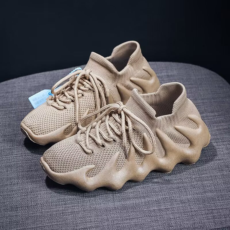 Damen atmungsaktive Freizeitsneaker mit elastischem Kragen und innovativem Sohlen-Design R&B