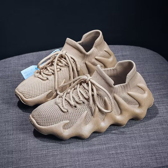 Damen atmungsaktive Freizeitsneaker mit elastischem Kragen und innovativem Sohlen-Design R&B