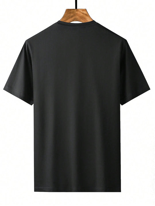 Damen Motiviertes Kurzarm-T-Shirt mit kreativem Schriftzug R&B