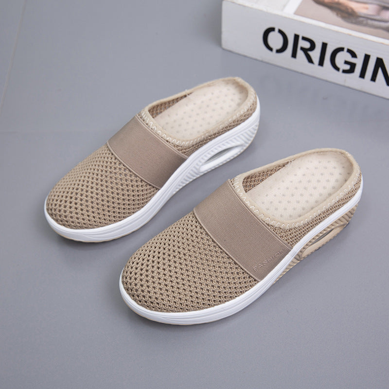 Damen atmungsaktive Slip-On Clogs mit elastischem Riemendesign R&B