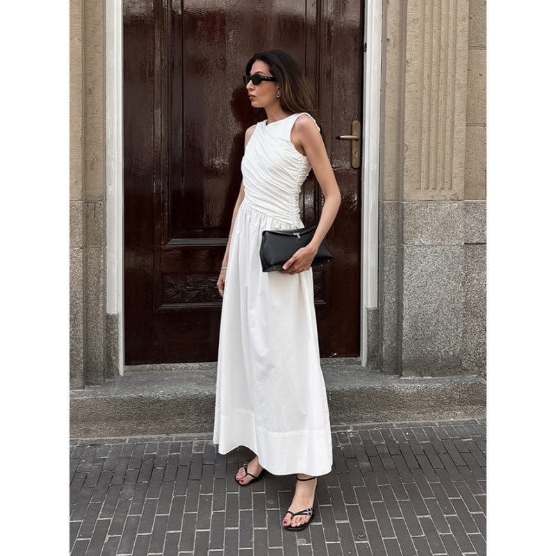 Damen Elegantes Maxikleid mit lässiger Passform und raffinierten Drapierungen R&B