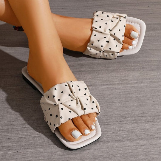 Damen modische Riemchen-Sandalen mit komfortablem Schleifen-Design R&B