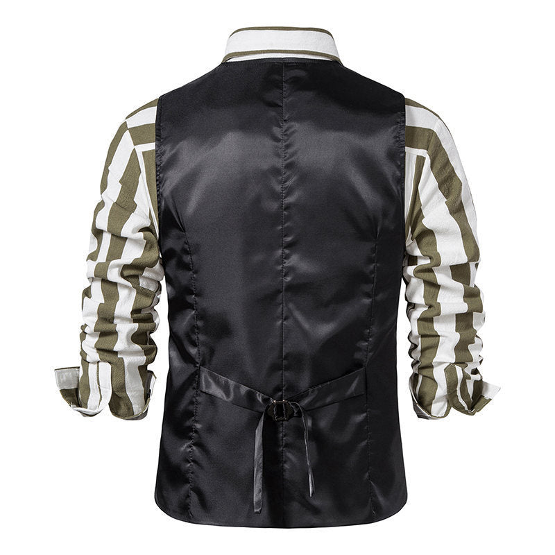 Herren elegante Anzugsweste mit modernem Schnitt und praktischen Taschen R&B