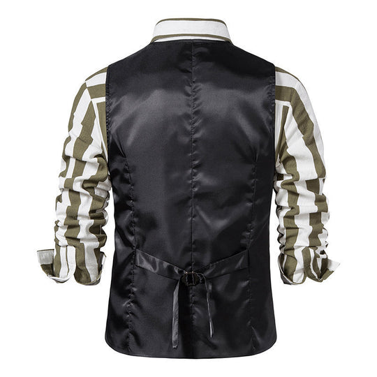 Herren elegante Anzugsweste mit modernem Schnitt und praktischen Taschen R&B