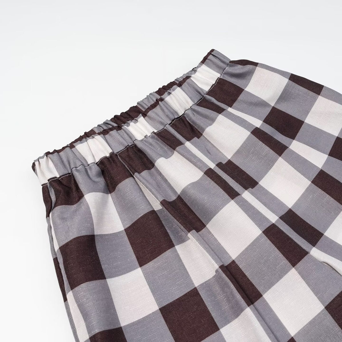 Damen weite Karottenhose mit elastischem Bund R&B