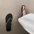 Damen Minimalistische Zehentrenner Sandalen R&B