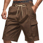 Herren Cargo-Shorts mit verstellbarem Kordelzug und praktischen Seitentaschen R&B