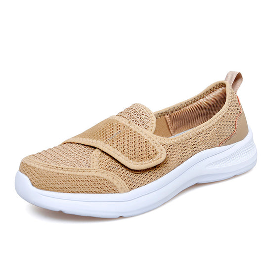 Damen Atmungsaktive Slip-On Sneakers mit praktischem Klettverschluss R&B