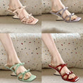 Damen elegante Mules mit zartem Schleifenakzent R&B