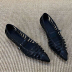 Damen Slingback Ballerinas mit raffiniertem Riemendesign R&B
