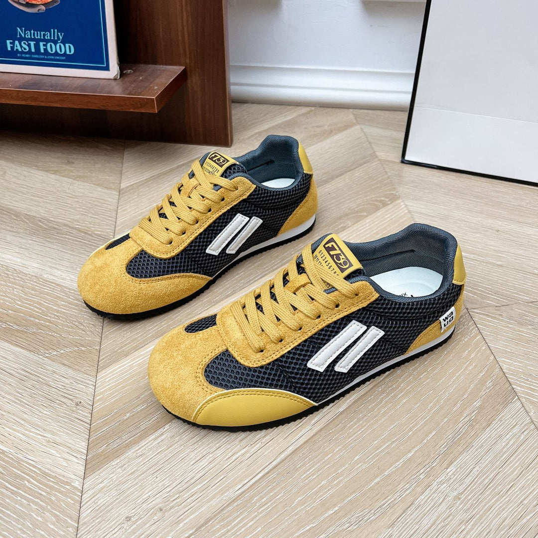 Damen Freizeit Sneakers mit atmungsaktiver Oberflächenstruktur und robustem Laufsohlenprofil R&B