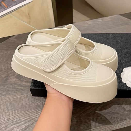 Damen Komfortable Slip-On Sneakers mit elastischem Riemen R&B