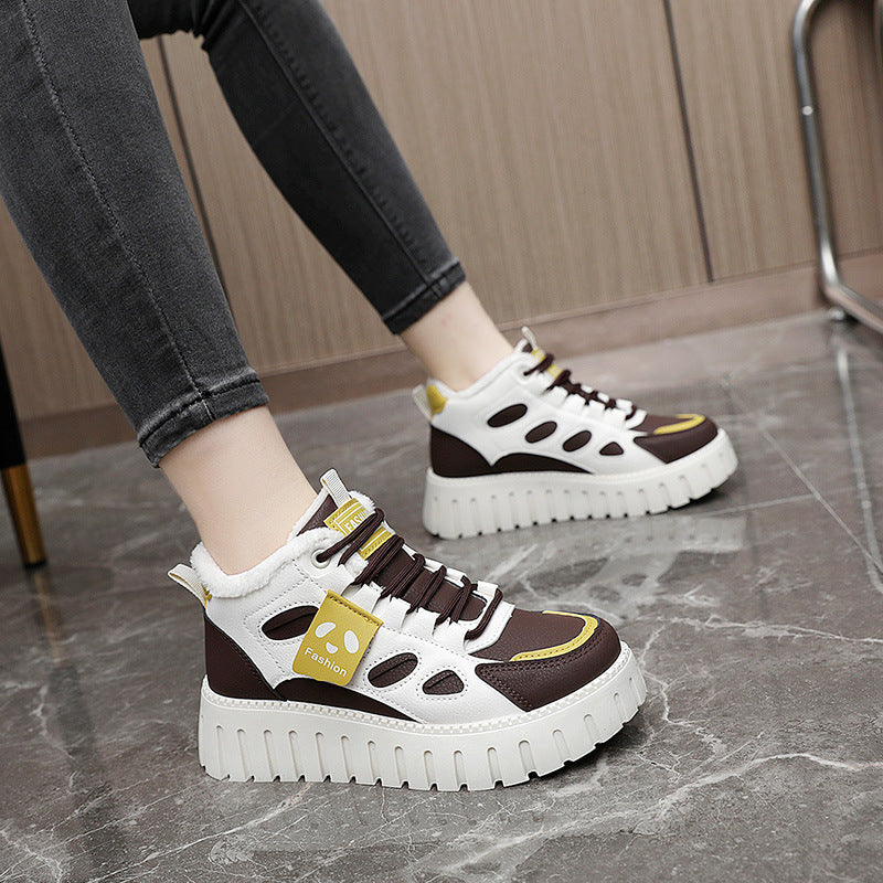 Damen High-Top Sneaker mit bequemer Fütterung und sportlichem Design R&B