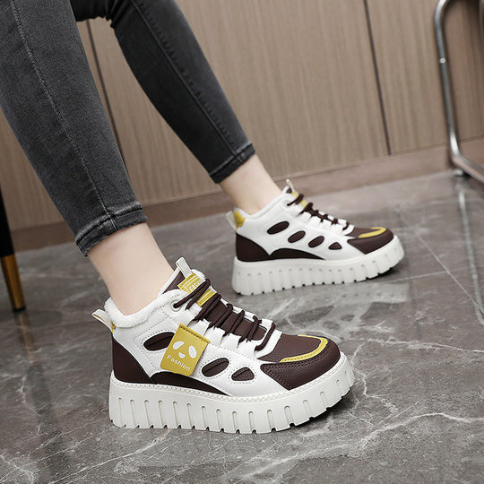 Damen High-Top Sneaker mit bequemer Fütterung und sportlichem Design R&B