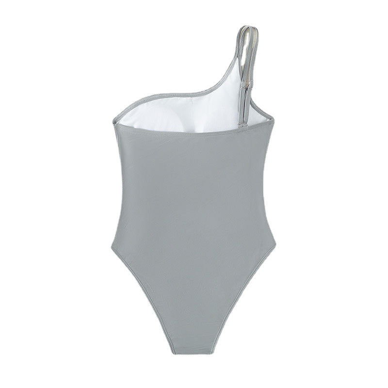 Damen Einseitiger Badeanzug mit raffinierten Cut-Outs R&B