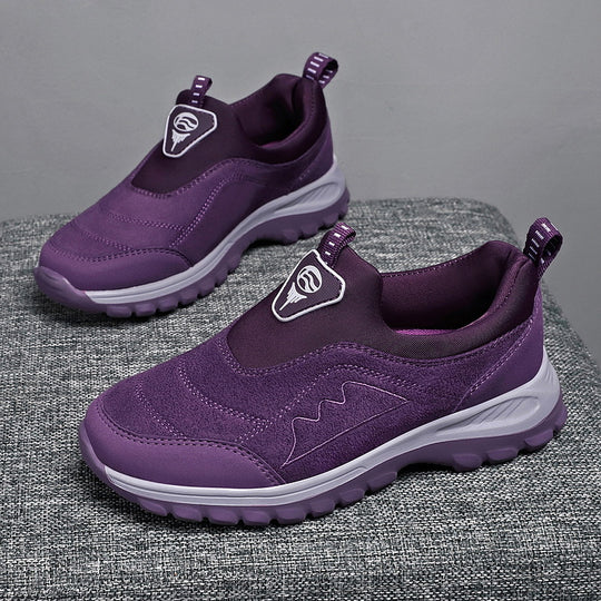 Damen Leichte und flexible Sport-Sneaker mit elastischem Einstieg R&B