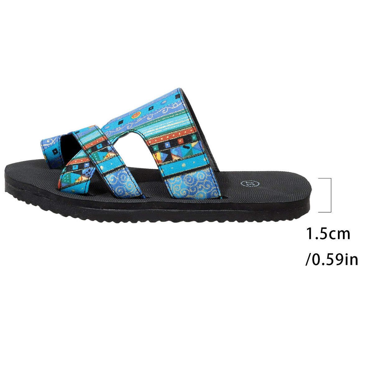 Damen Komfortable Riemen-Sandalen mit stylischem Ethno-Design R&B