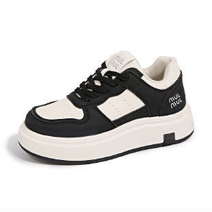 Damen modische Sneakers mit dicker Laufsohle und sportlichem Obermaterial R&B