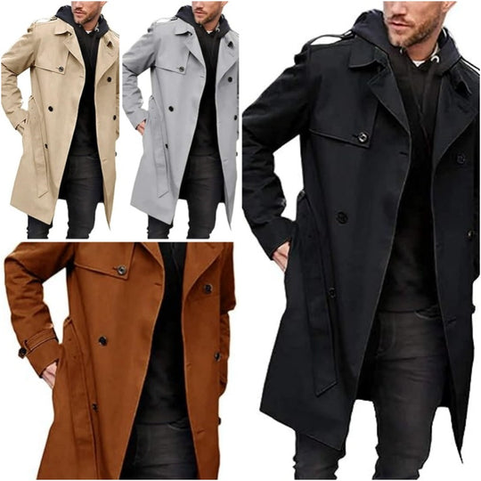 Herren Trenchcoat mit klassischem Stil R&B