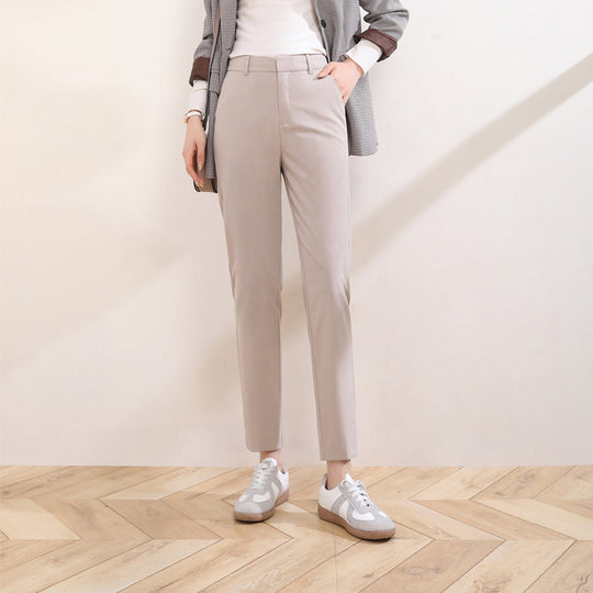 Damen komfortable Anzug Stoffhose weit