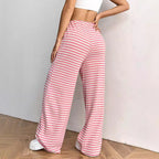 Damen komfortable Relaxhose mit weitem Schnitt und verstellbarem Kordelzug R&B