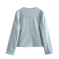 Damen moderne Jacke aus weichen Materialien mit strukturiertem Design R&B