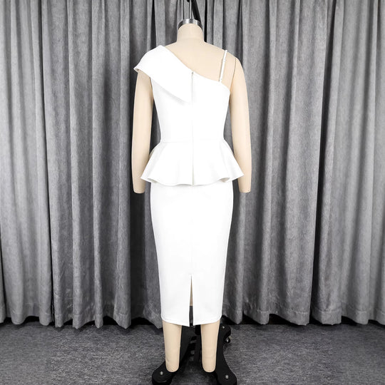 Damen Peplum Kleid R&B