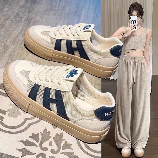 Damen modische Sneakers mit atmungsaktiven Mesh-Einsätzen R&B