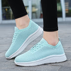 Damen Sportliche Freizeitsneaker mit atmungsaktivem Mesh-Obermaterial