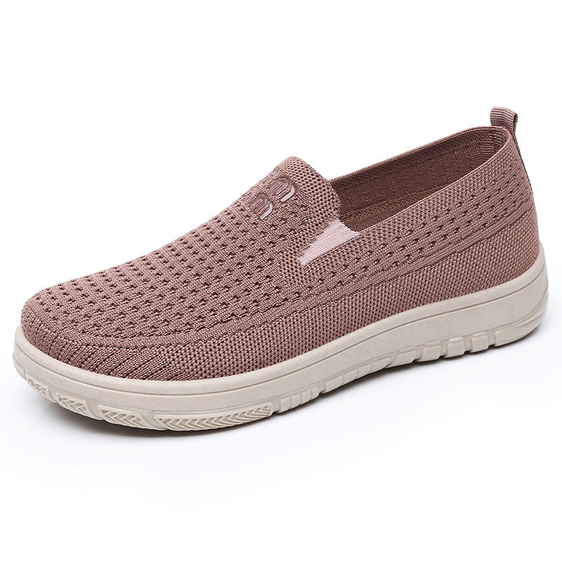 Damen Sneaker mit atmungsaktivem Strickdesign und flexiblem Fußbett R&B