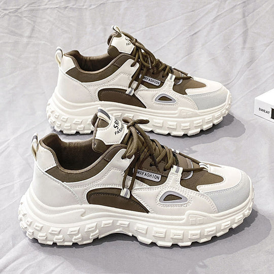 Damen Modische Chunky Sneakers mit dämpfender Sohle und atmungsaktivem Obermaterial R&B