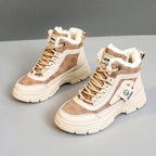 Damen hohe Winterstiefel mit kuscheligem Innenfutter und rutschfester Sohle R&B