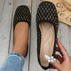 Damen Ballerinas mit atmungsaktiver Netzstruktur und flexibler Sohle R&B