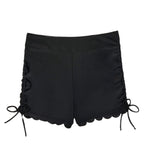 Damen Badeshorts mit verstellbarem Raffungsdesign R&B