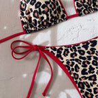 Damen Triangel-Bikini mit aufregendem Leopardenmuster R&B