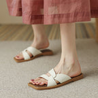 Damen modische Zehensteg-Sandalen mit luxuriösem Riemendesign R&B