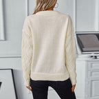 Damen Strickpullover mit modernem Strukturmuster und bequemer Passform