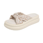 Damen Bequeme Slippers mit modischem Schleifen-Design R&B
