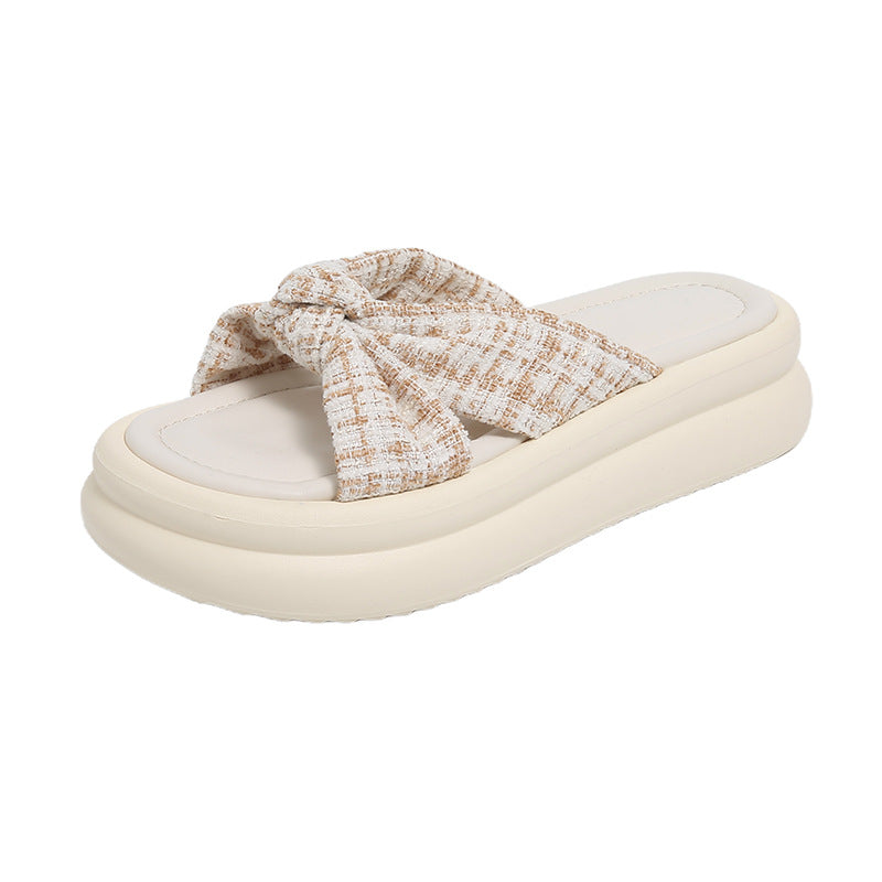 Damen Bequeme Slippers mit modischem Schleifen-Design R&B